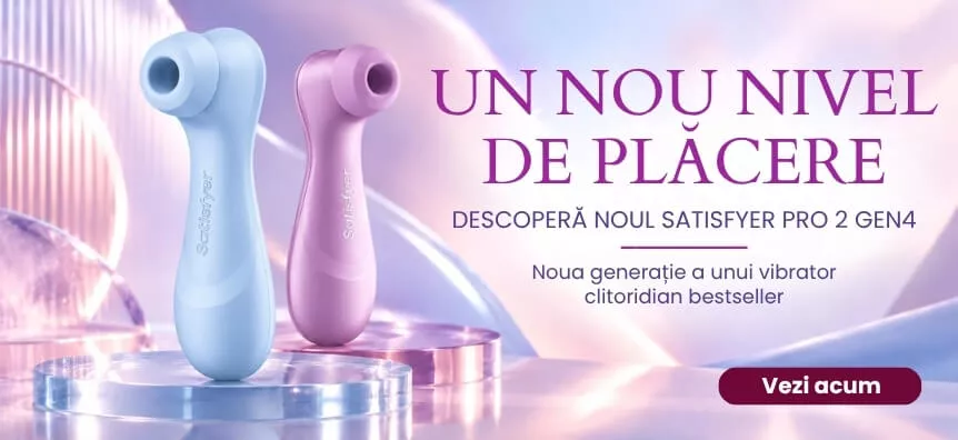 Stimulatoarele clitoridiene Satisfyer Pro 2 Gen4, în albastru și mov, noua generație a unui vibrator clitoridian bestseller | Lovesexshop.ro sex shop