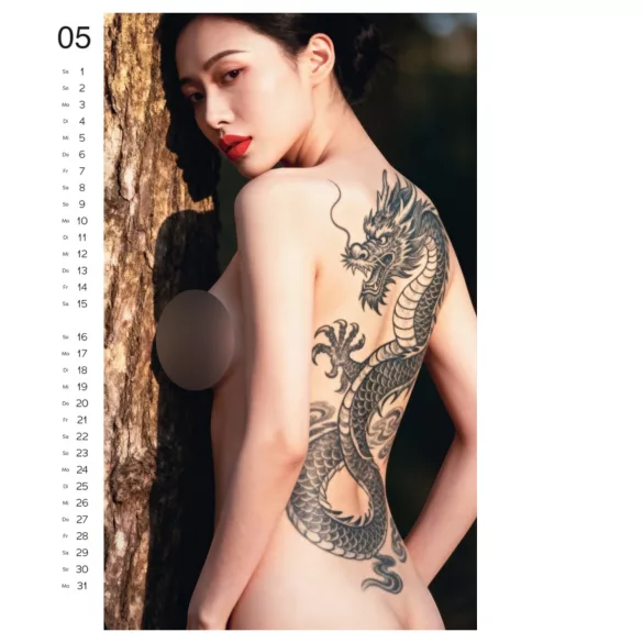 Tattoo Girls 2027 - calendar de perete erotic (1 buc.)