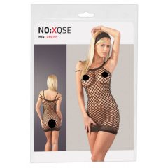 NO:XQSE - Rochie sexy mini din plasă - negru (S-L)