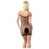 NO:XQSE - Rochie mini sexy din plasă - neagră (S-L)