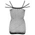 NO:XQSE - Rochie mini sexy din plasă - neagră (S-L)