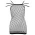 NO:XQSE - Rochie mini sexy din plasă - neagră (S-L)