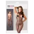 NO:XQSE - Catsuit sexy transparent cu push-up pentru sâni - negru (S-L)