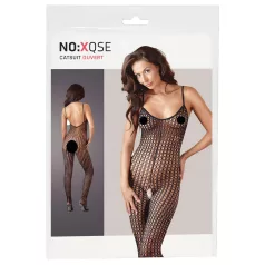   Salopetă senzuală din plasă - neagră, deschisă și provocatoare! - M/L