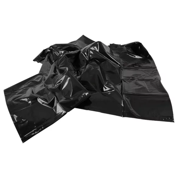 Fetish - Lenjerie de pat din vinil pentru sex (negru, 135x200 cm)