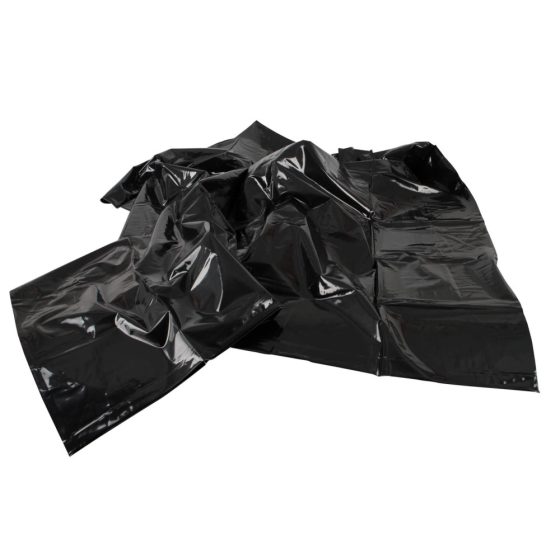 Husa lucioasă pentru pătură - negru (135 x 200cm)