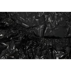 Folie lucioasă - cauciucată - 220 x 220 cm (negru)