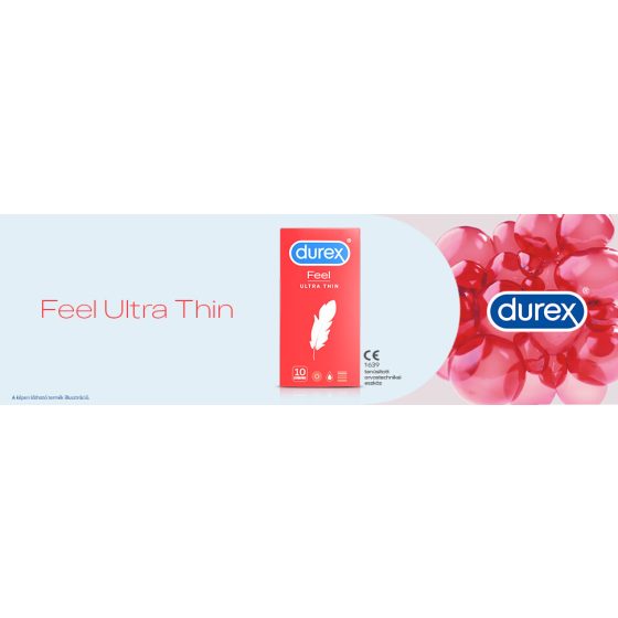 Durex Feel Ultra Thin - prezervativ ultra-realist (10 bucăți)