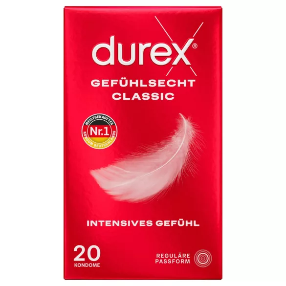 Durex - prezervative extra subțiri (20 bucăți)