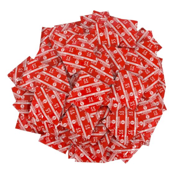 London - prezervativ cu căpșuni (100buc)