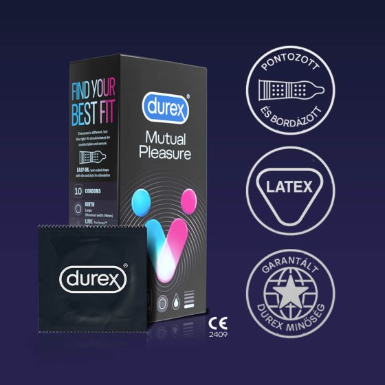 Durex Plăcere Mutuală - prezervativ cu efect de întârziere (10 buc)