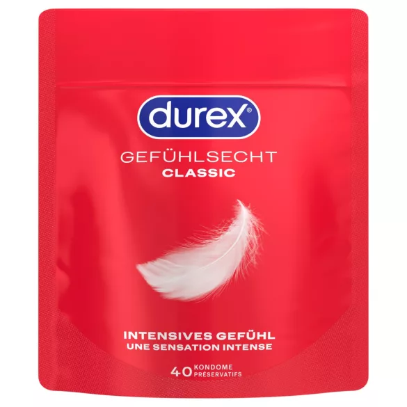 Durex - prezervative extra subțiri (40 bucăți)