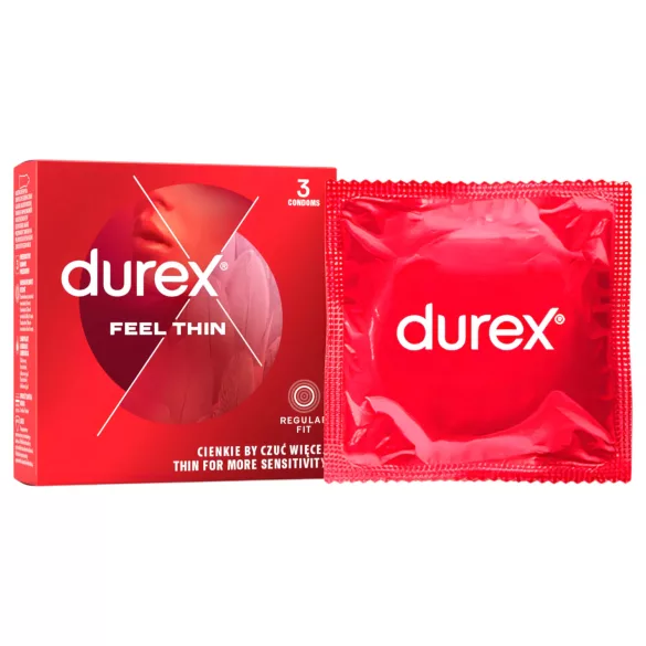 Durex Feel Thin - prezervative pentru o senzație naturală (3 bucăți)
