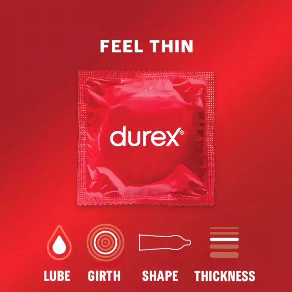 Durex - prezervative subțiri - senzație naturală - 3 bucăți