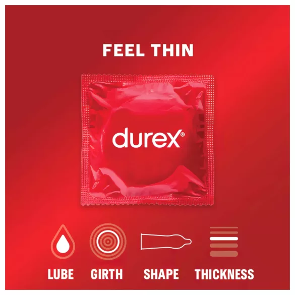 Durex Feel Thin - prezervative pentru o senzație naturală (3 bucăți)
