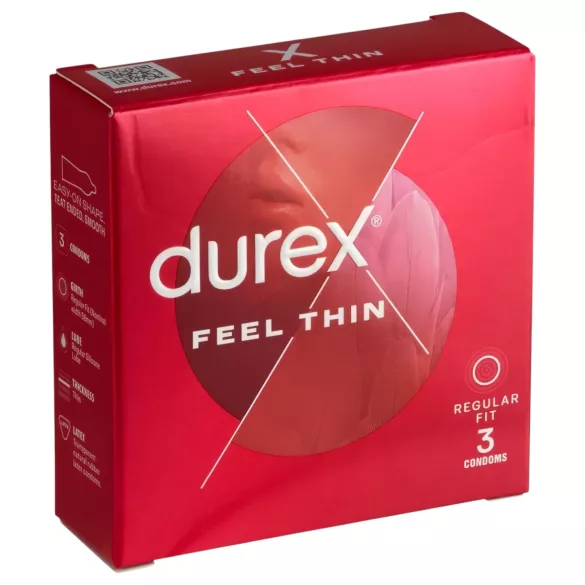 Durex Feel Thin - prezervative pentru o senzație naturală (3 bucăți)
