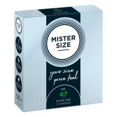 Mister Size prezervativ subțire - 47mm (3 buc)
