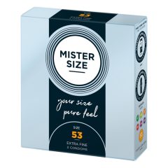 Prezervativ subtire Mister Size - 53mm (3buc)
