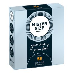 Prezervativ subtire Mister Size - 53mm (3buc)