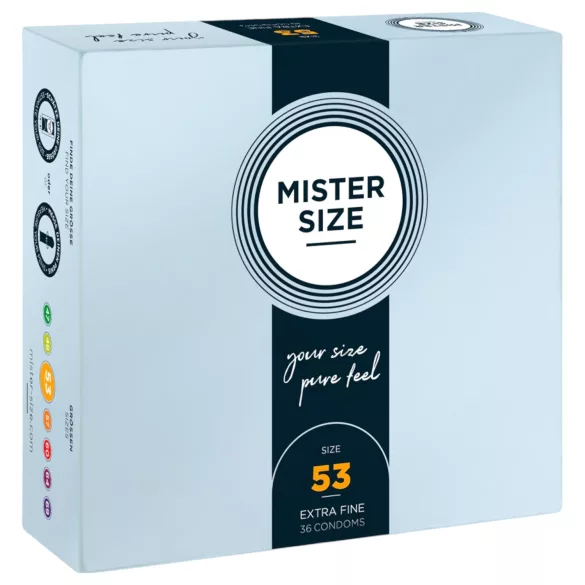 Mister Size - prezervativ subțire - 53mm - cutie 36 bucăți