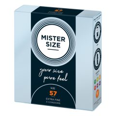 Mister Size prezervativ subțire - 57mm (3 bucăți)