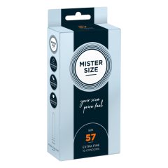 Prezervativ subtire Mister Size - 57mm (10 buc)