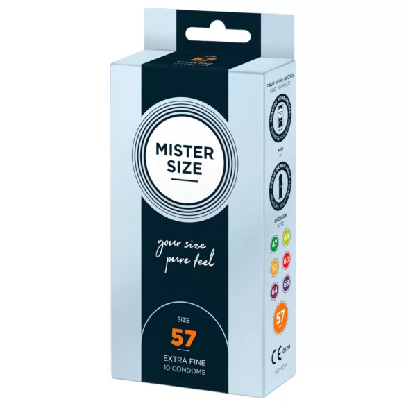 Mister Size - prezervativ subțire - 57mm - 10 bucăți