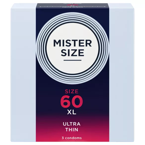 Mister Size - prezervative subțiri - 60mm - 3 bucăți