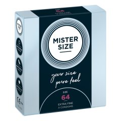 Prezervativ subțire Mister Size - 64mm (3buc)