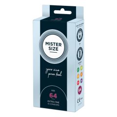 Prezervativ subțire Mister Size - 64mm (10 bucăți)