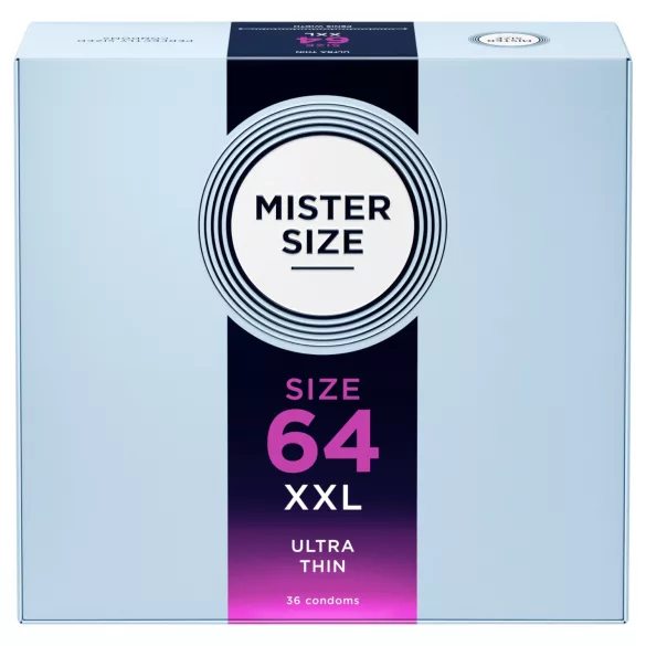 Mister Size - prezervative subțiri - 64mm - cutie 36 bucăți