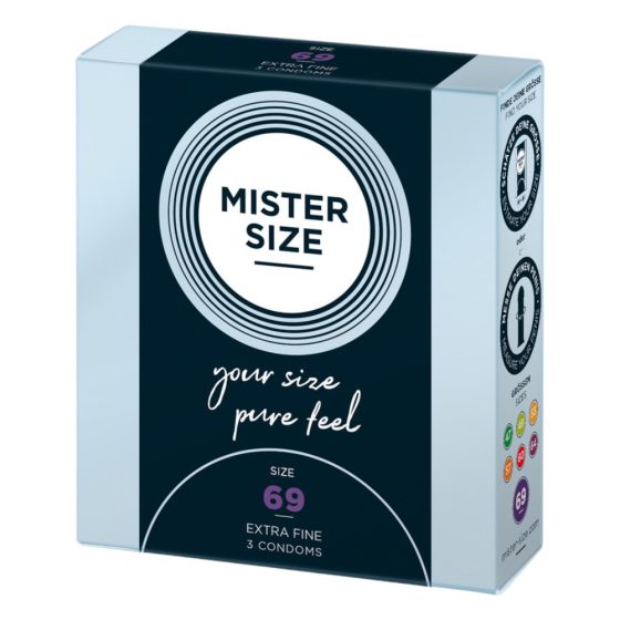 Prezervativ subtire Mister Size - 69mm (3 buc)