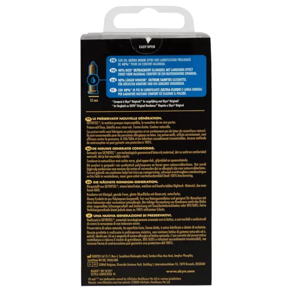 Manix Skyn - prezervative ultra subțiri fără latex - 10 bucăți
