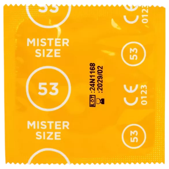 Mister Size - prezervative test cu măsurător penis - 3 bucăți