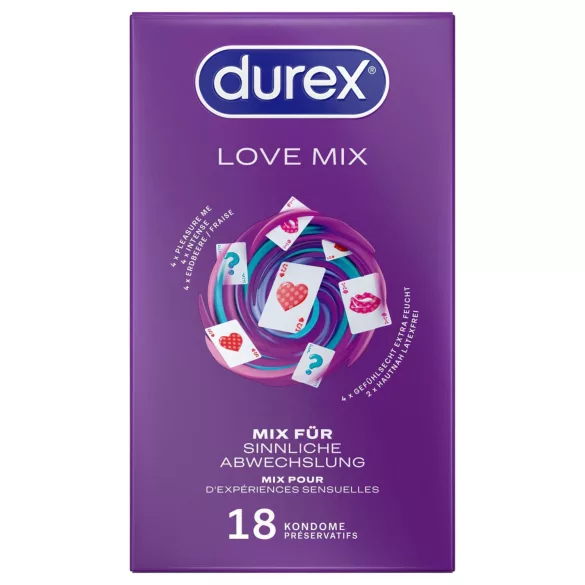 Durex Love Mix - prezervative set - 18 bucăți