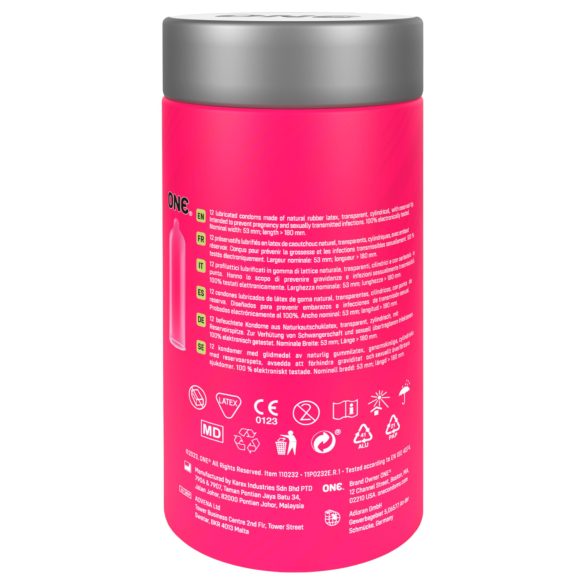 ONE - prezervative aromate - mix arome - 12 bucăți