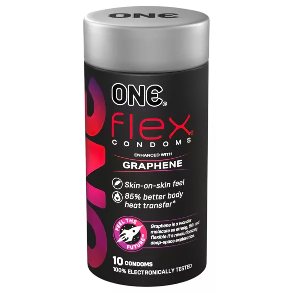 ONE Flex - prezervative ultra subțiri - grafen - 12 bucăți