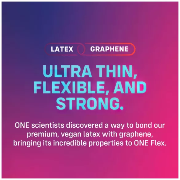 ONE Flex - prezervative ultra subțiri - grafen - 12 bucăți