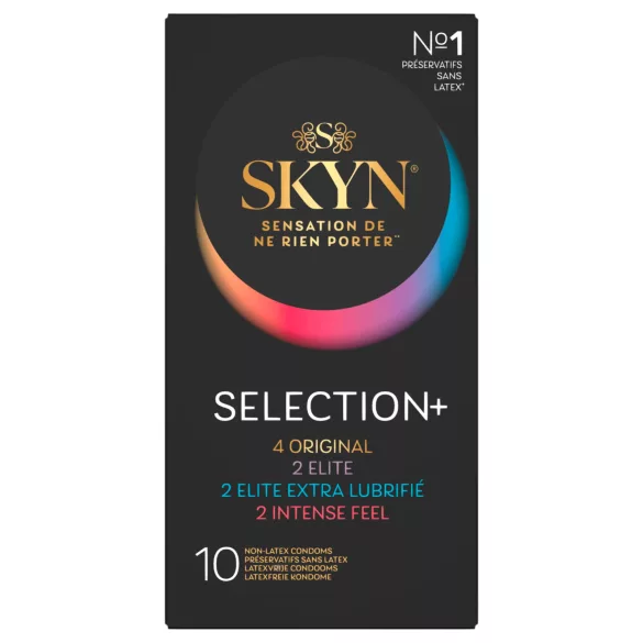 SKYN Selection+ - selecție de prezervative fără latex (10 bucăți)