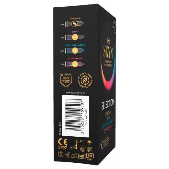 SKYN Selection+ - selecție de prezervative fără latex (10 bucăți)