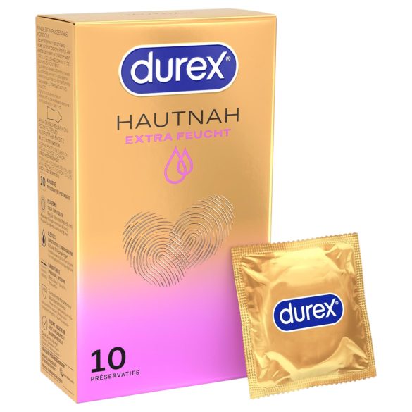 Durex Aproape de Tine - prezervative extra lubrifiate (10 buc.)