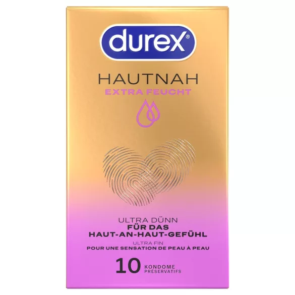 Durex Hautnah - prezervative extra lubrifiate - 10 bucăți
