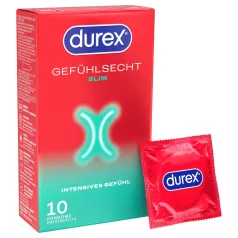 Durex - Prezervative Slim (10 bucăți)