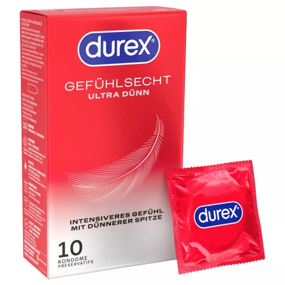 Durex - prezervative ultra subțiri (10 bucăți)