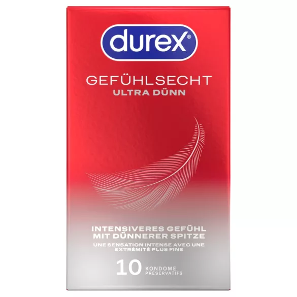 Durex - prezervative ultra subțiri (10 bucăți)