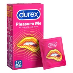   Durex Pleasure Me - prezervative cu nervuri și puncte (10 buc)