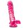 B Yours - dildo cu testicule - 20cm (roz)