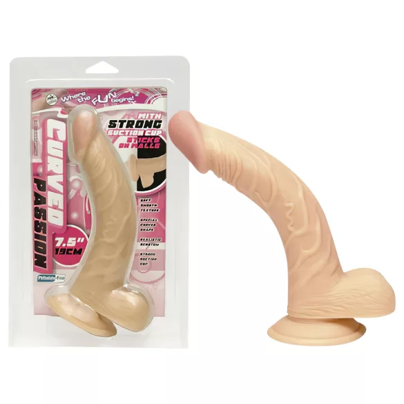 NMC - Dildo curbat realist - 19 cm