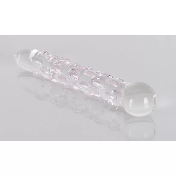 Icicles No. 7 - dildo din sticlă cu mărgele