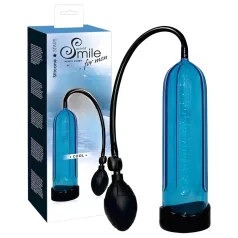 Smile - pompă pentru penis - acționare manuală - albastru